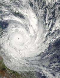 NASA Aqua Satellite sees powerful Cyclone Yasi make landfall in Queensland, Australia