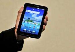 Samsung's new tablet device, the "Galaxy Tab"   uses Google's Android 2.2 operating system