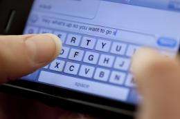 Student researches how texting culture has evolved