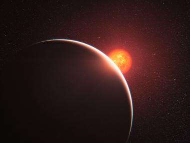 Super-Earth has an atmosphere, but is it steamy or gassy?