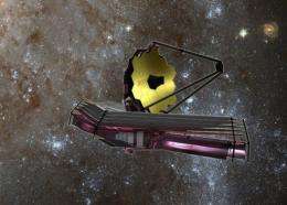 This NASA artist's rendition received in 2007 shows the James Webb Space Telescope