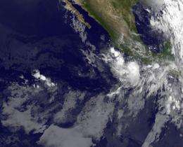 NASA satellites see Tropical Storm Frank powering back up near Mexico