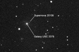 10-year-old girl discovers a supernova