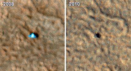 Phoenix Mars Lander is Silent, New Image Shows Damage