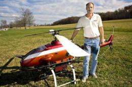 Engineering team developing helicopter that would investigate nuclear disasters