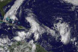 GOES-13 sees another potential tropical depression in Caribbean Sea