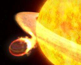Hubble Finds Star Eating a Planet