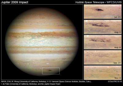Hubble Images Suggest Rogue Asteroid Smacked Jupiter