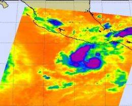 NASA infrared imagery hinted Darby would become a hurricane
