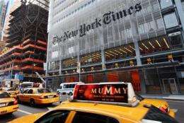 New York Times to ask Web readers to pay up in '11 (AP)