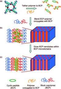 Polymer membranes with molecular-sized channels that assemble themselves
