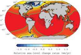 Satellites reveal differences in sea level rises