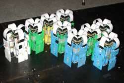 nine crystal robots