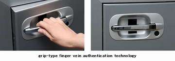 Hitachi develops grip-type finger vein authentication technology