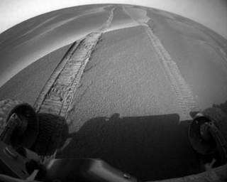 Opportunity has maneuvered out of the sand trap it was stuck in for five weeks