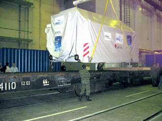 CryoSat arrives safely at launch site in Russia