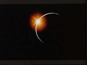 Apollo 12 view of Solar Eclipse