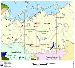 Map of Siberian Study Area