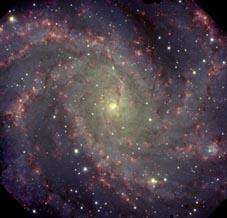 Gemini North GMOS image of the 'Fireworks Galaxy' NGC 6946 in the Constellation of Cepheus