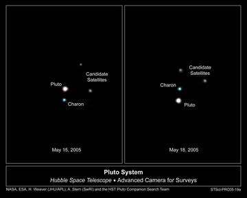 Hubble Reveals Possible New Moons Around Pluto