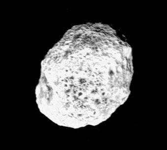 Saturn's unusually shaped moon, Hyperion