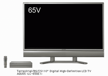 Sharp Introduces 65V-Inch Digital HDTV the World's Largest LCD Model