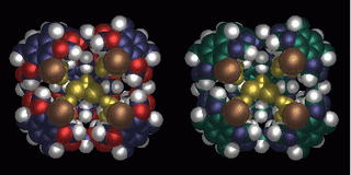 Three-dimensional molecular model of the superbowl molecule