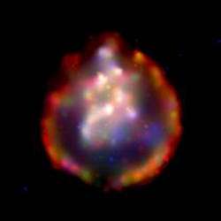 Supernova's intense luminosity