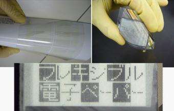 Toppan Demonstrates Flexible Electronic Paper Driven by Oxide Semiconductor TFT