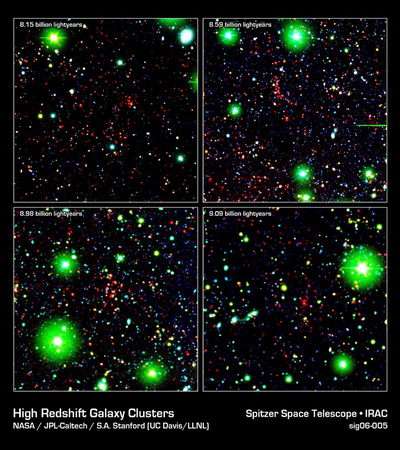 Spitzer Sees 9 Billion Years Back in Time