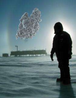 Cosmic dust in terrestrial ice