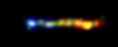 Black Hole Spills Kaleidoscope of Color