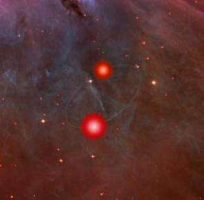 A binary brown dwarf system found in the Orion Nebula...
