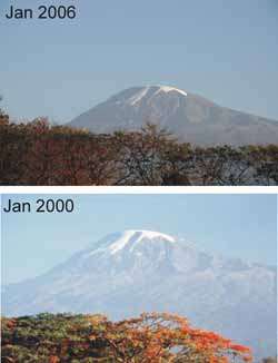 Snows Of Kilimanjaro Disappearing