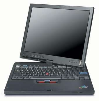 IBM ThinkPad X41 Tablet – a popular, light (3.5 lbs.) 12" convertible