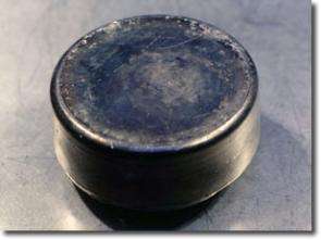 A plutonium-gallium alloy ingot reclaimed from a nuclear weapon