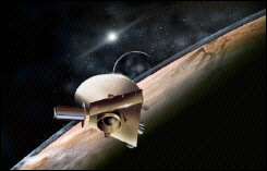 NASA artist\'s concept painting shows the proposed New Horizons Spacecraft