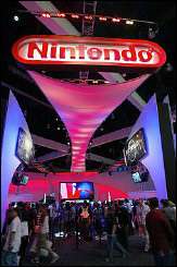 The Nintendo exhibit draws visitors at the Electronic Entertainment Expo, or E3, in 2004