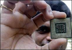 An Intel chip