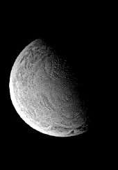 A Cassini image of Saturn's moon Enceladus