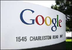 Sign at Google headquarters