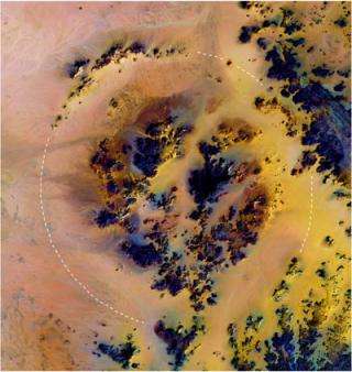 Largest crater discovered in Sahara