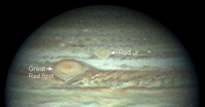 Jupiter's two red spots