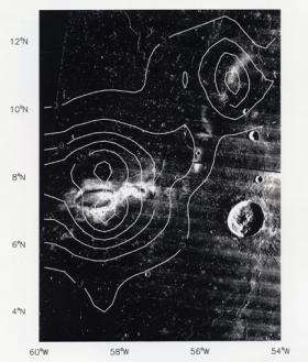 A magnetic map of Reiner Gamma obtained by NASA's Lunar Prospector spacecraft in the 1990s