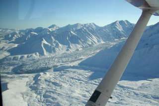 Chance discovery: Alaska Range glacier surges