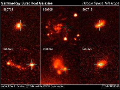 Earth is safe from gamma-ray bursts, Hubble finds
