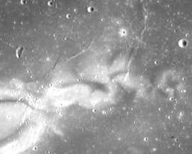 The Reiner Gamma swirl, photographed by the ESA's SMART-1 lunar orbiter