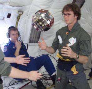 MIT undergrads flight-test a prototype droid onboard NASA's KC-135 reduced gravity aircraft