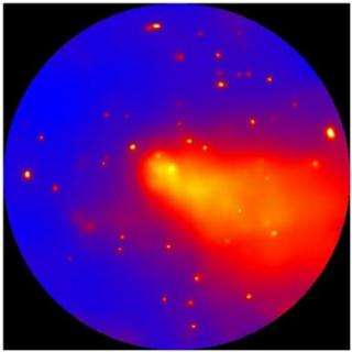 VLA Discovers Giant Rings Around Galaxy Cluster