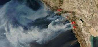 NASA Satellite Captures New Image of Raging California Wildfires